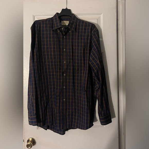 Mens Cabelas Button Down Plaid Outfitter Series Shirt Long Sleeve X Large - Picture 1 of 2